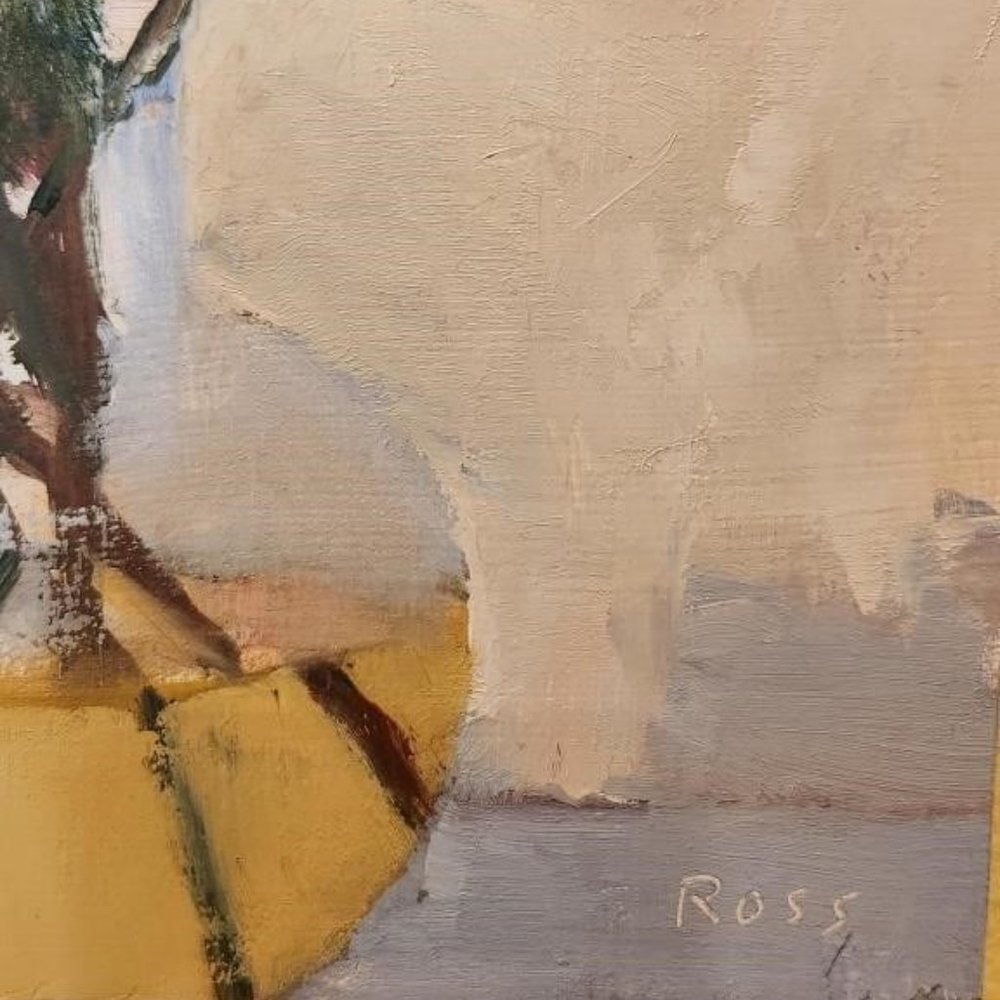 Flowers in Vase Oil on Board Robert Ross - Picture 6 of 6